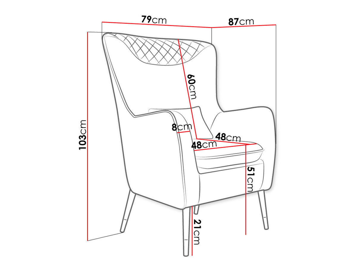 Fotel Lofner (Arisean), Szín: Magic Velvet 2217