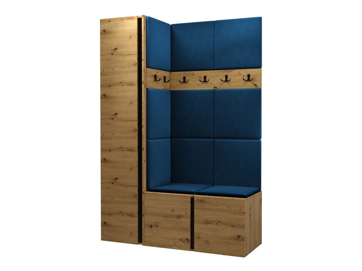 Előszoba garnitúra Zestaw ORION IX (Tavasz IX), Keret színe: Artisan tölgy, Puha falpanel színe: Manila 26