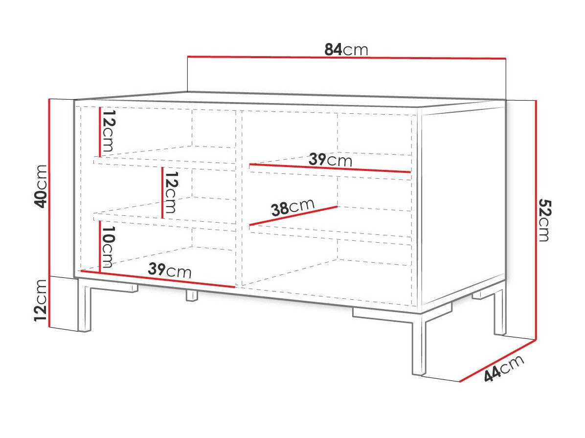 Cipőtároló ZILION, Szín: Fekete + Aranysárga