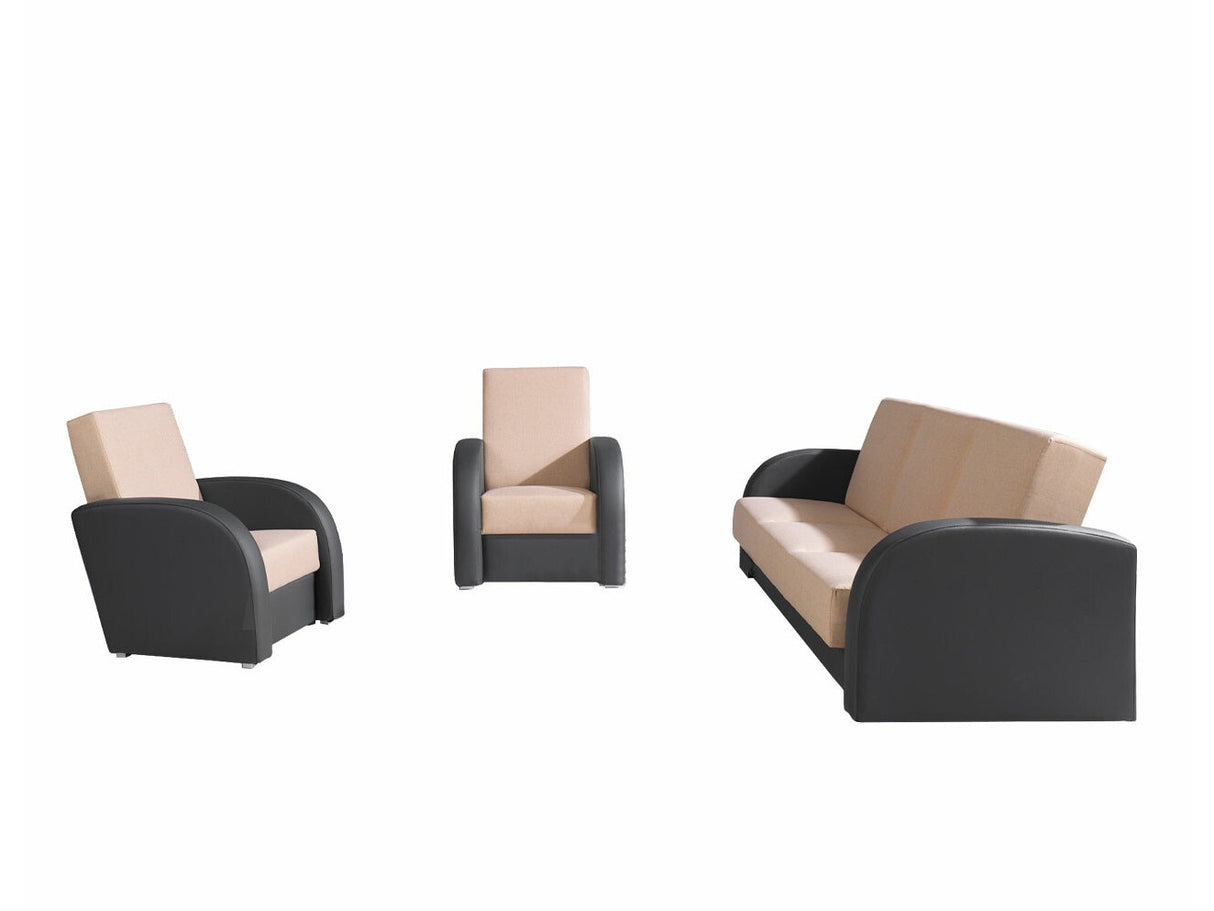 Kárpitozott bútorok Kwadrat II (Perfect II), Szín: Öko bőr Soft 020 + Lux 24