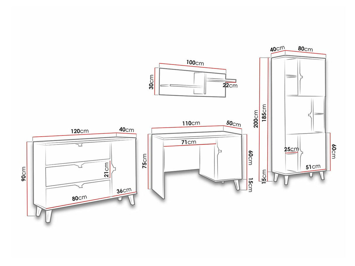 Gyerekszoba garnitúra MEMONE V (Temero V)
