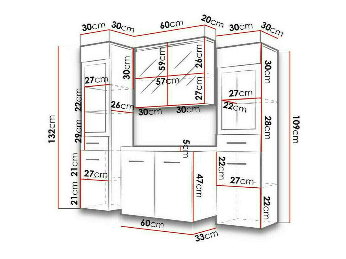 Fürdőszoba garnitúra Madrit II, Szín: San remo tölgy, Led világítás: Igen fehér