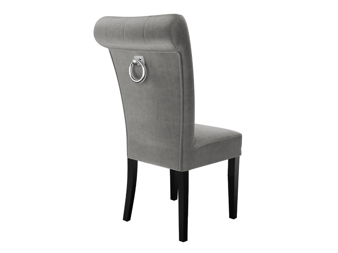 Szék S65 (ST65), Színes dekorációk: Ezüst, Lábak színe: Fekete, Szín: Magic Velvet 2217