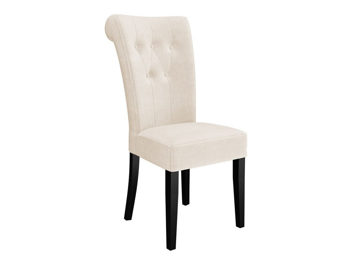 Szék S65 (ST65), Színes dekorációk: Ezüst, Lábak színe: Fekete, Szín: Magic Velvet 2250