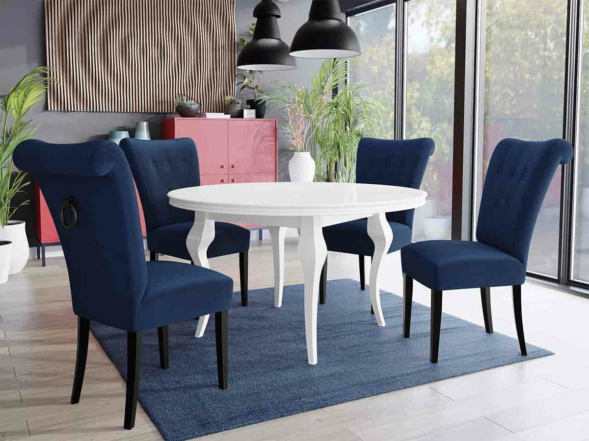 Szék S65 (ST65), Színes dekorációk: Fekete, Lábak színe: Fekete, Szín: Magic Velvet 2216