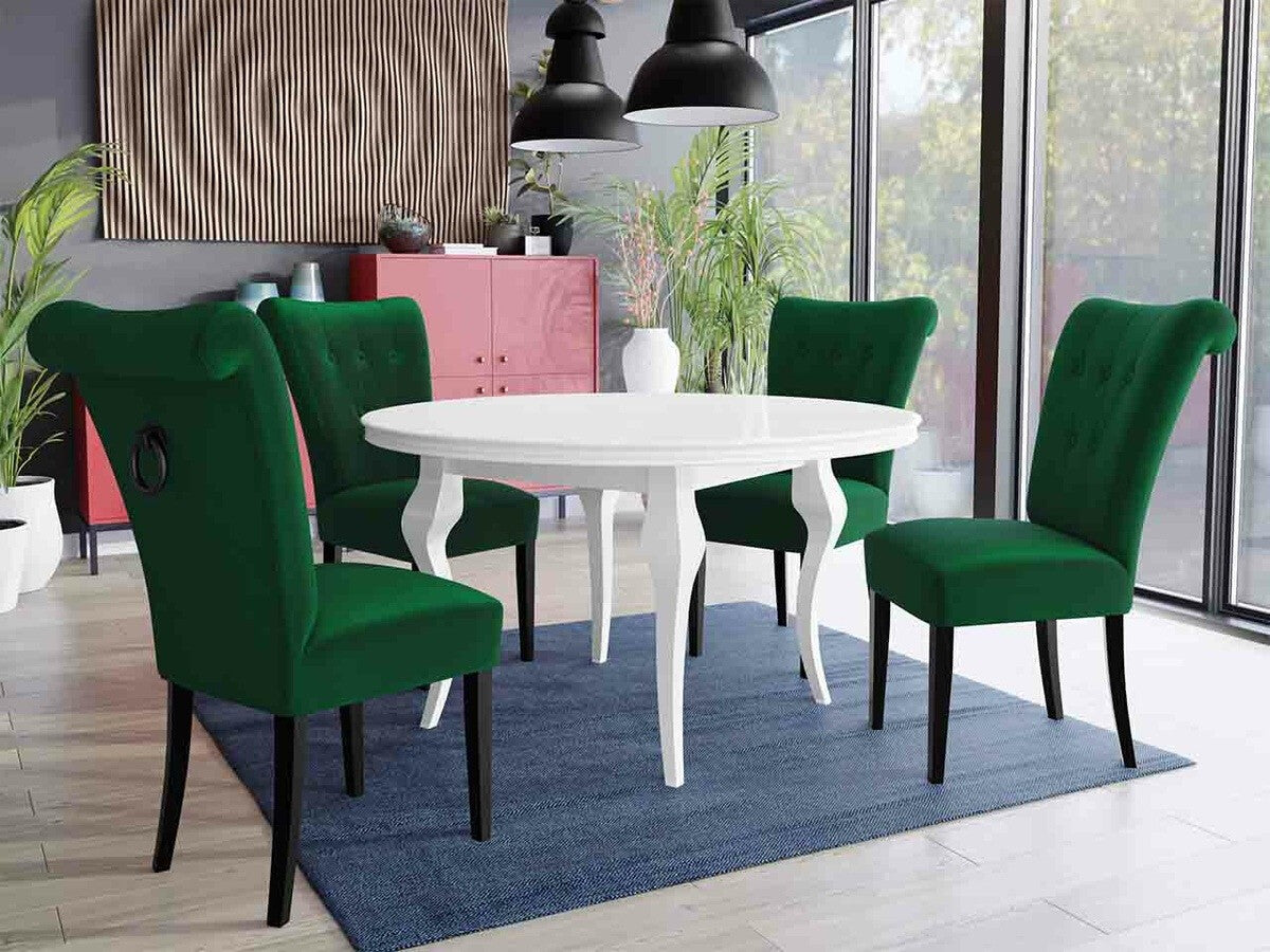 Szék S65 (ST65), Színes dekorációk: Fekete, Lábak színe: Fekete, Szín: Magic Velvet 2225