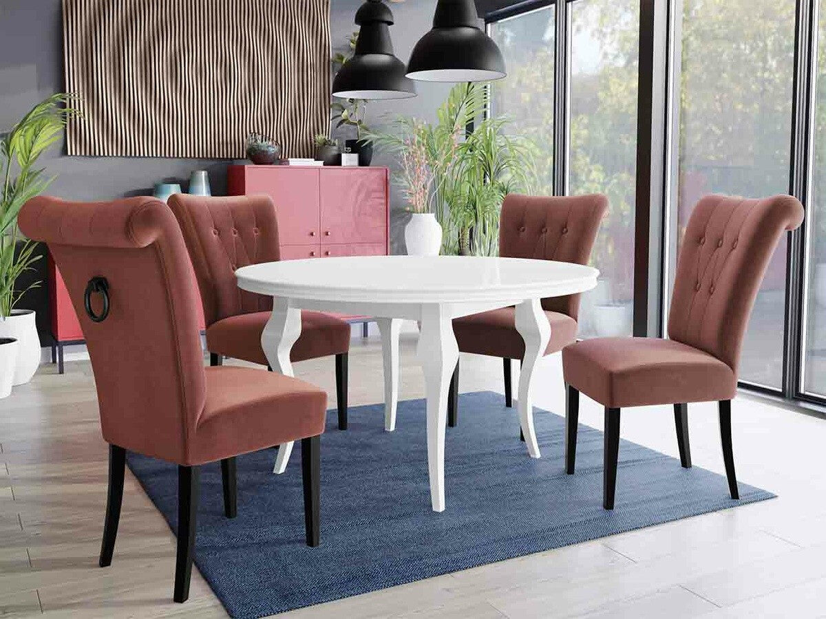 Szék S65 (ST65), Színes dekorációk: Fekete, Lábak színe: Fekete, Szín: Magic Velvet 2258