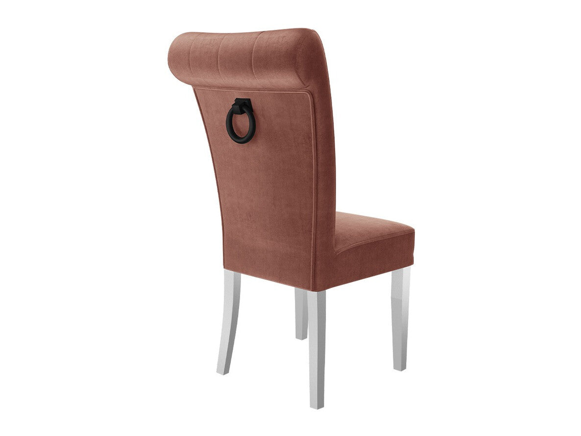 Szék S65 (ST65), Színes dekorációk: Fekete, Lábak színe: Fehér, Szín: Magic Velvet 2258