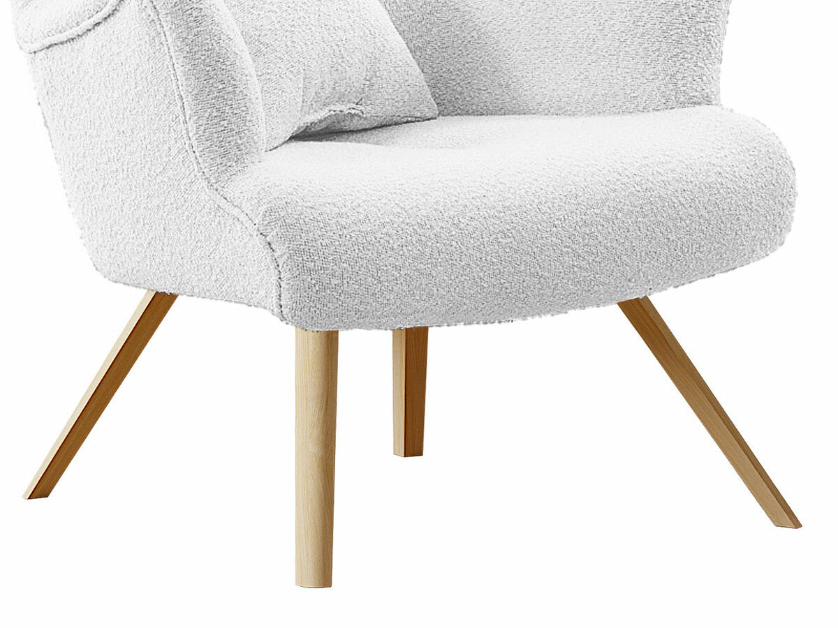 Fotel SKANDYNAWSKI NA NÓŻKACH BOUCLE Boucle, Szín: Baloo 2086