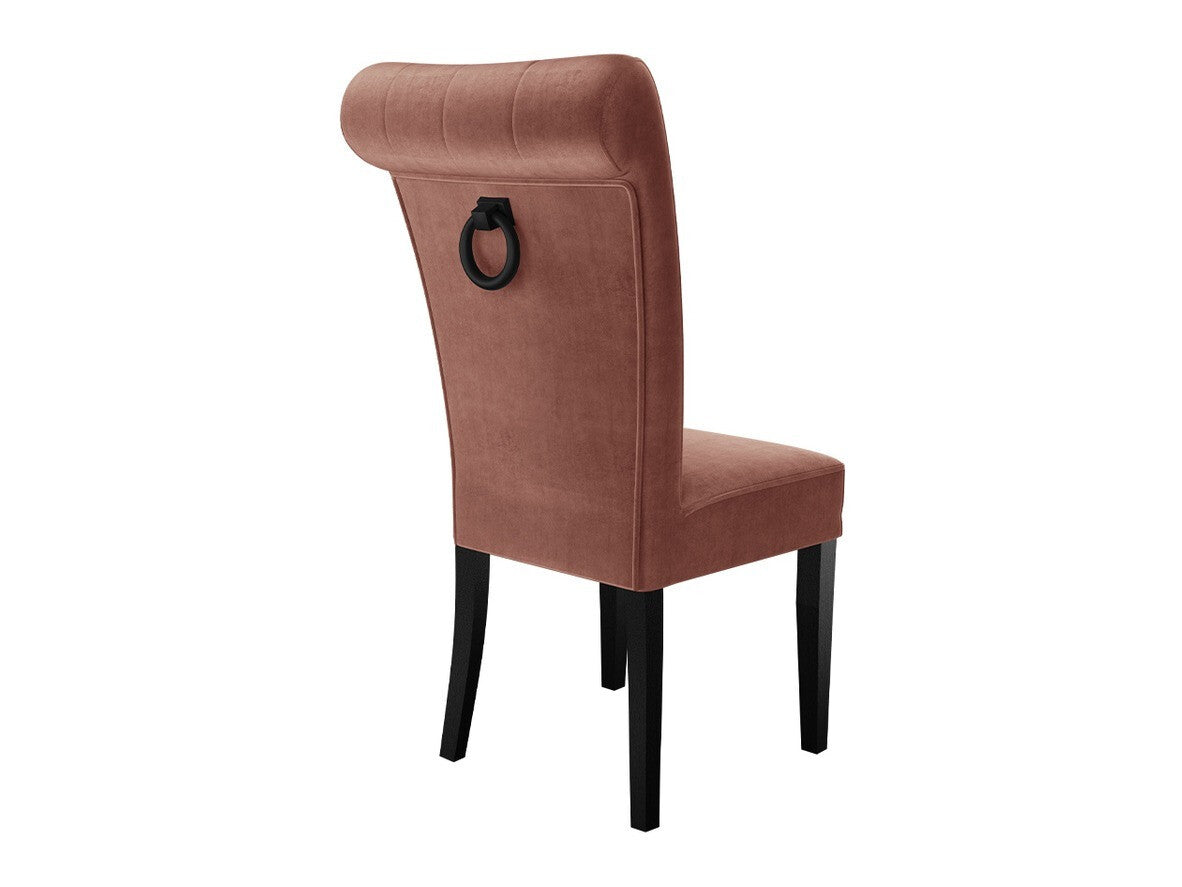 Étkezőgarnitúra Zestaw 10 4xS65 LARA FI, Színes dekorációk: Fekete, Szék színe: Fekete + Magic Velvet 2258