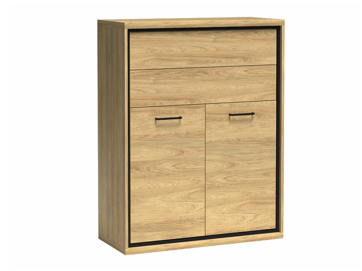 Komód MEDIOLAN 06 (Sarged SR06), Szín: Fényes fa, Led világítás: Igen, Lábak: Nem