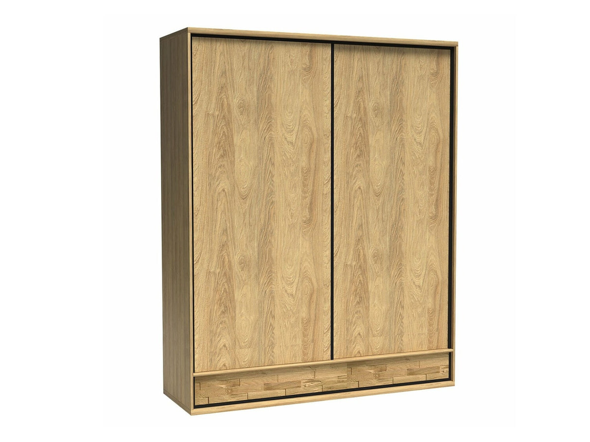 Gardróbszekrény Mediolan 19 (Sarged SR19), Szín: Fényes fa + Tölgy