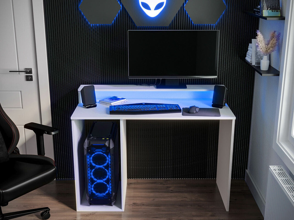 Gamer asztal GAMER 2 (Enurento 2) (Fehér)