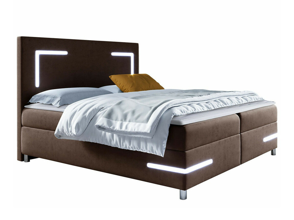 Kontinentális ágy Delos Led (Fronasa LED), Szín: Fresh 4, Alvó felület mérete: 200 x 200 cm