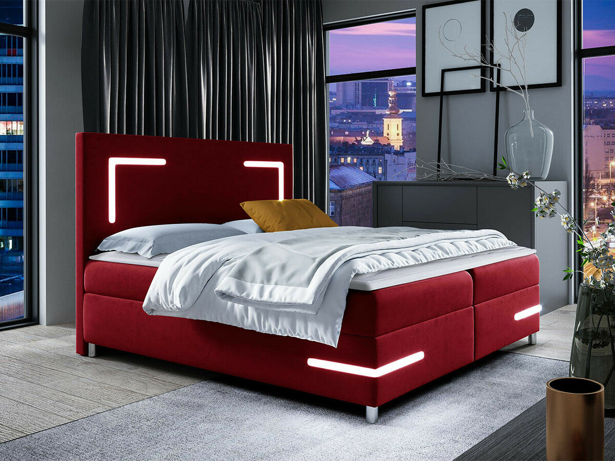 Kontinentális ágy Delos Led (Fronasa LED), Szín: Fresh 8, Alvó felület mérete: 200 x 200 cm