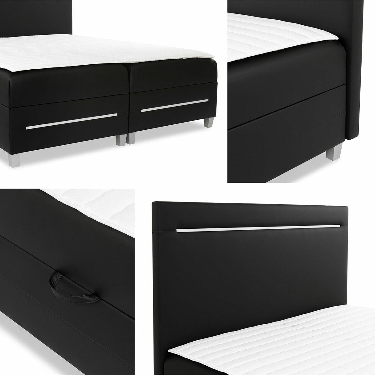 Kontinentális ágy Enter Led (Trunida LED), Szín: Fresh 1, Alvó felület mérete: 140 x 200 cm