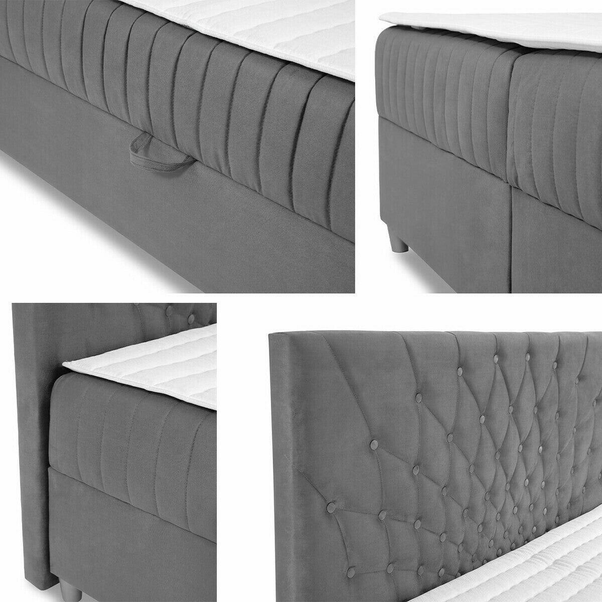 Kontinentális ágy Prowansja (Nilezi), Szín: Manila 02, Alvó felület mérete: 160 x 200 cm