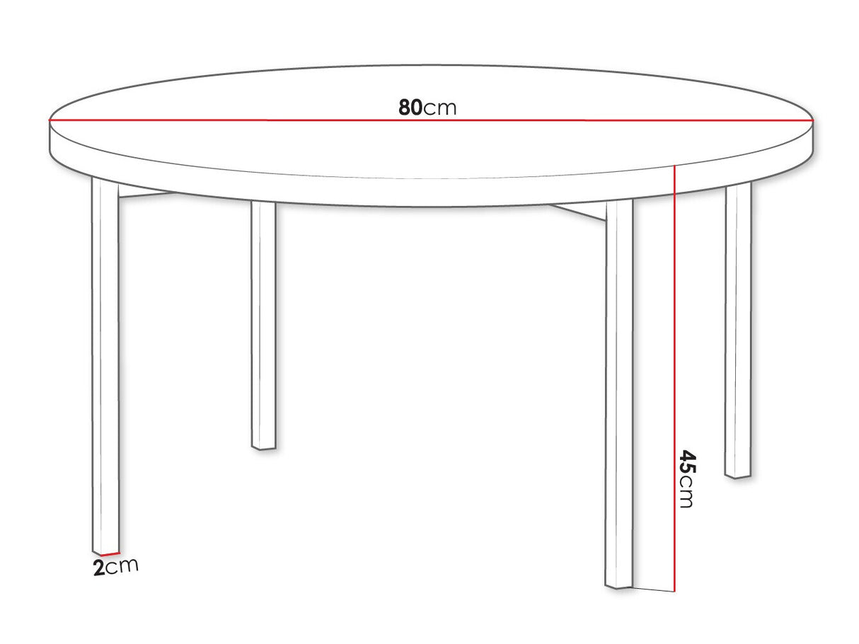 Dohányzóasztal SIGMA C01 (Batasu C02), Szín: Fényes fehér + Fekete
