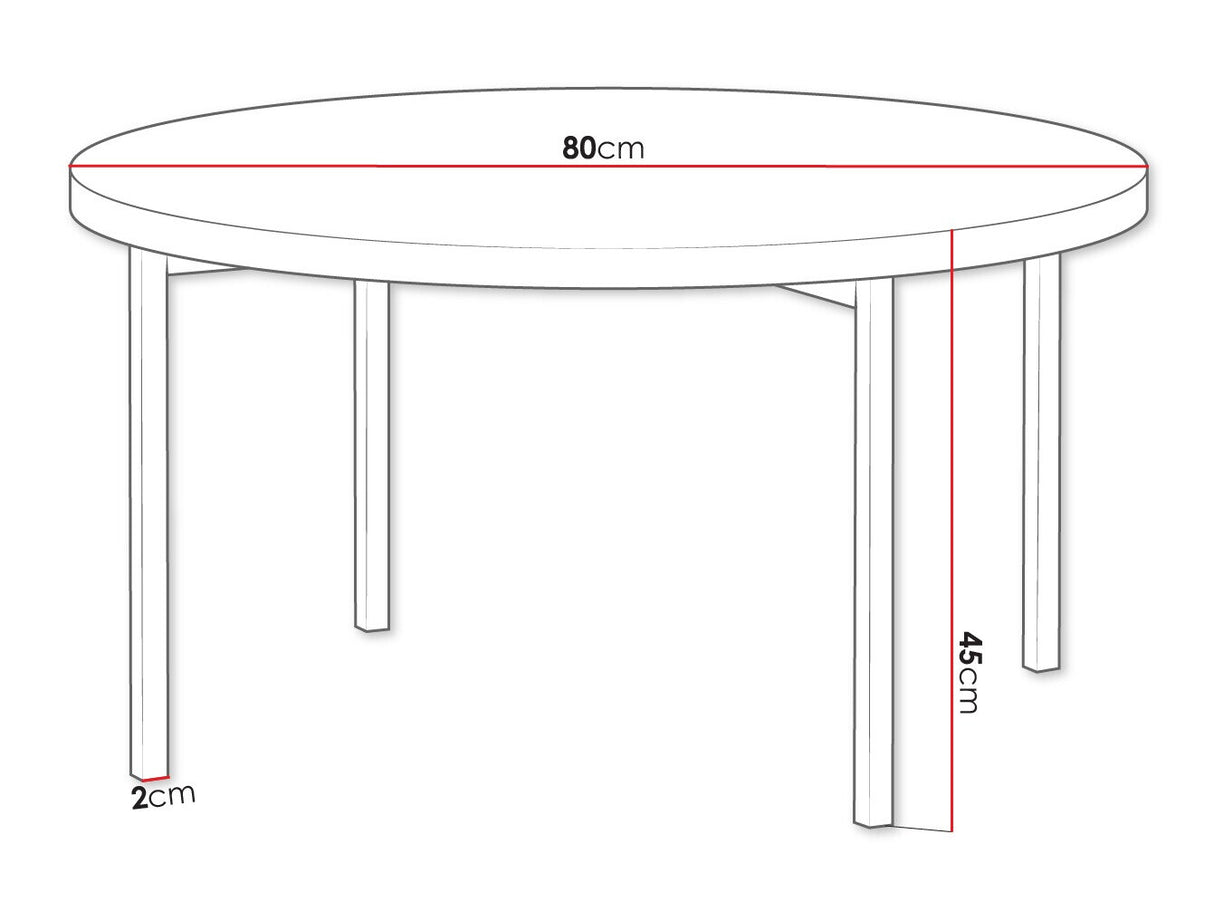 Dohányzóasztal SIGMA C01 (Batasu C02), Szín: Fehér + Fekete