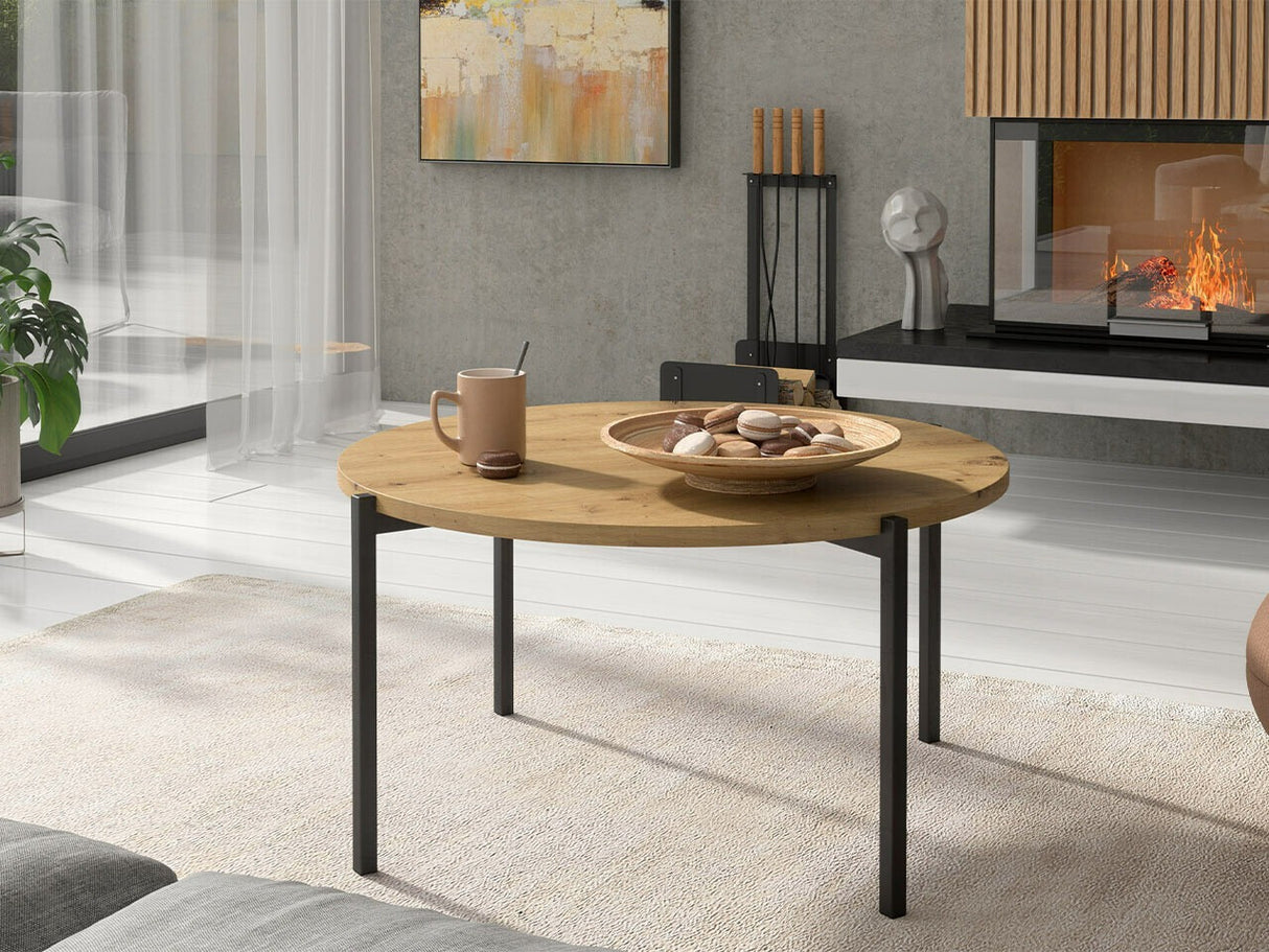 Dohányzóasztal SIGMA A02 Captains (Batasu A01), Szín: Artisan tölgy + Fekete