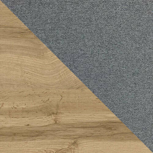 Kontinentális ágy WOOD 3 (Madaris 3), Szín: Wotan tölgy + Faro 4, Alvó felület mérete: 180 x 200 cm