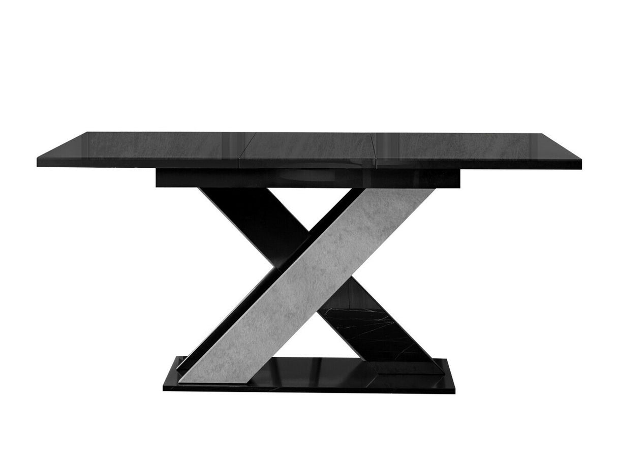 Asztal Xao (Dulcato), Szín: Fényes fekete + Beton