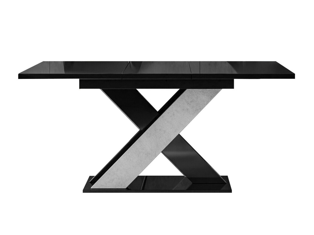 Asztal Xao (Dulcato), Szín: Fényes fekete + Beton