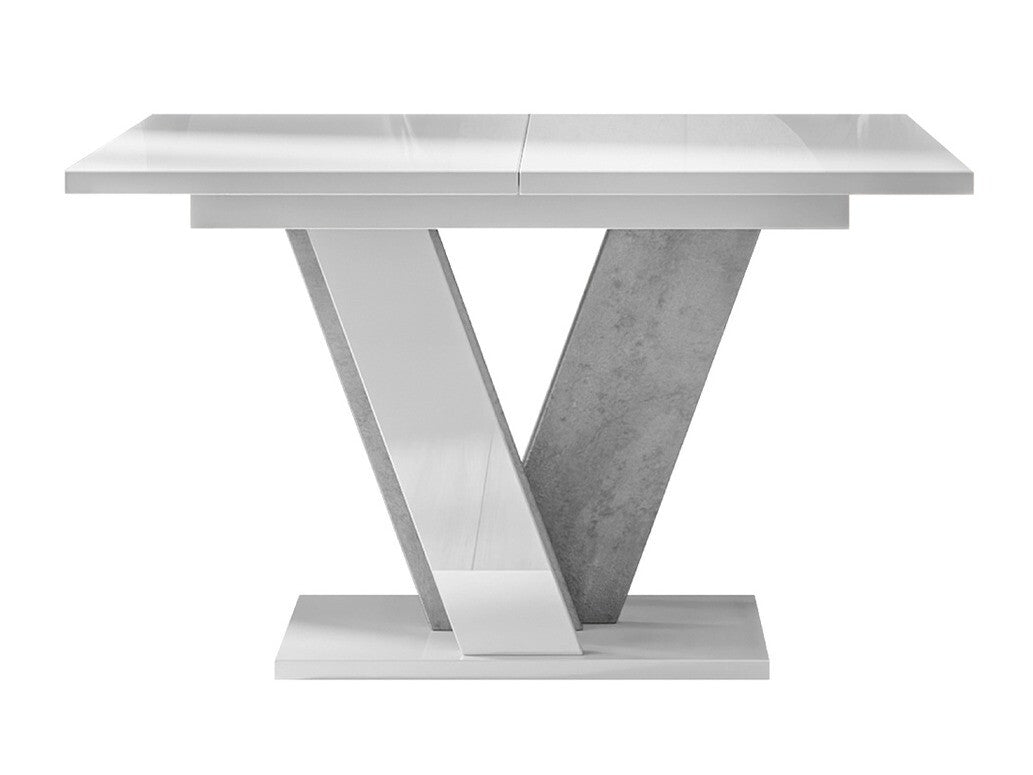 Asztal Viney (Tearyl), Szín: Fényes fehér + Szürke