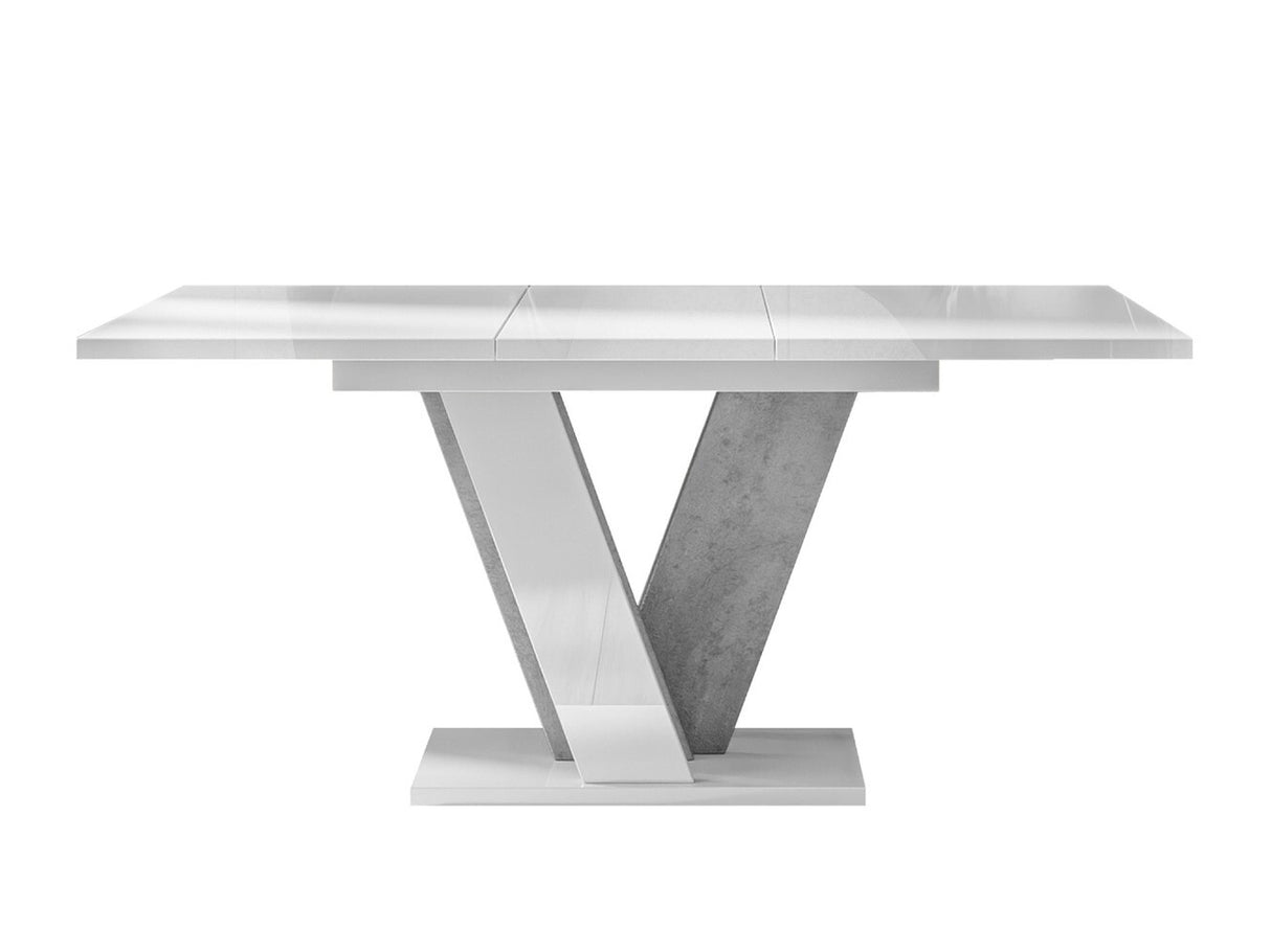 Asztal Viney (Tearyl), Szín: Fényes fehér + Szürke