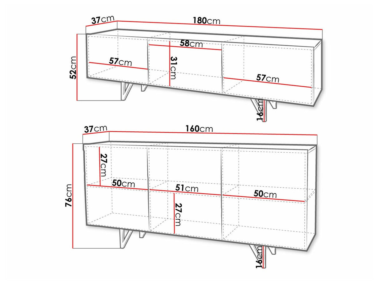 Nappali szett RADOM I (Nivotis), Szín: Fehér + Fényes fehér