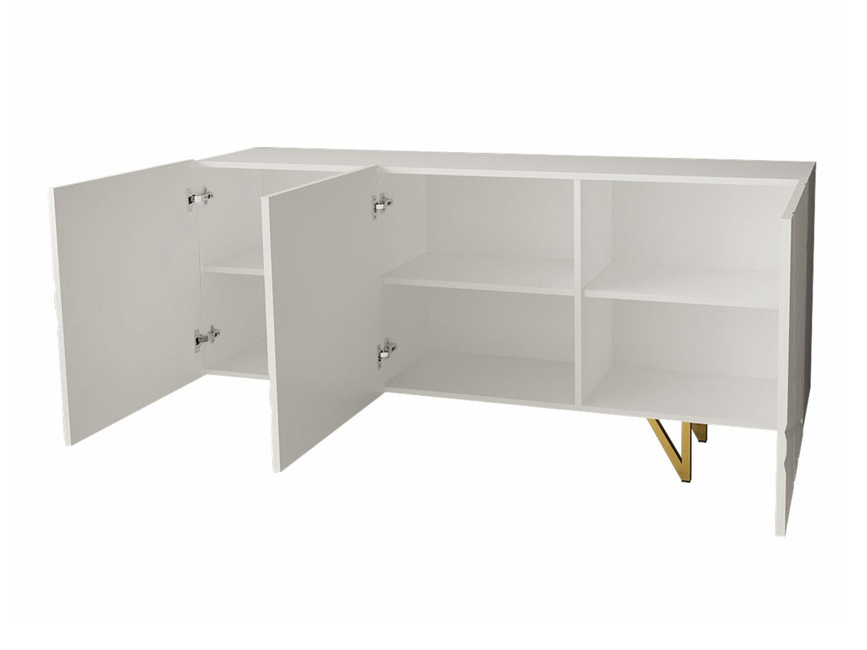 Nappali szett RADOM I (Nivotis), Szín: Fehér + Fényes fehér