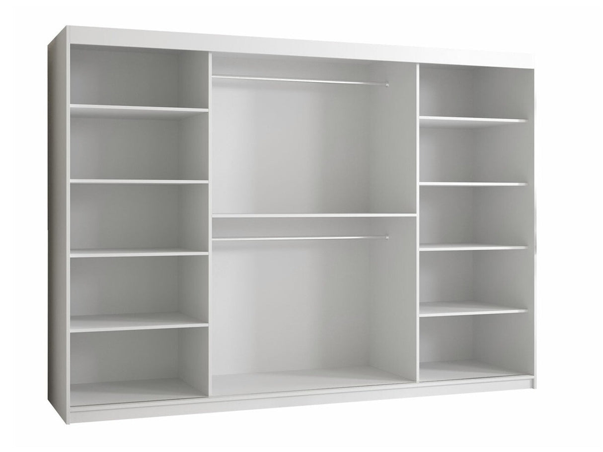 Gardróbszekrény RIFLO SLIM 1 250 (Towiro Slim 1 250), Szín: Fehér