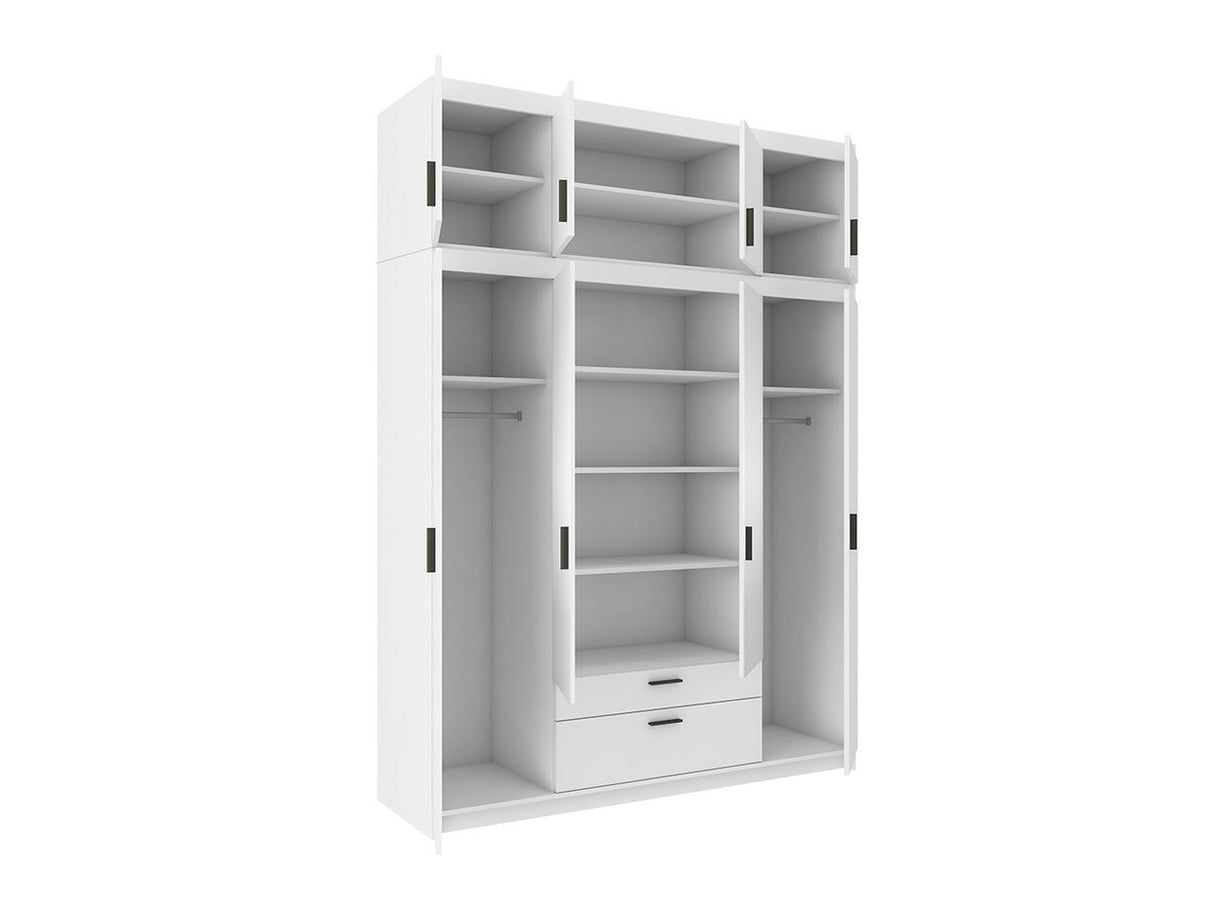 Gardróbszekrény ELENA (Melen 4D), Szín: Lefkas tölgy