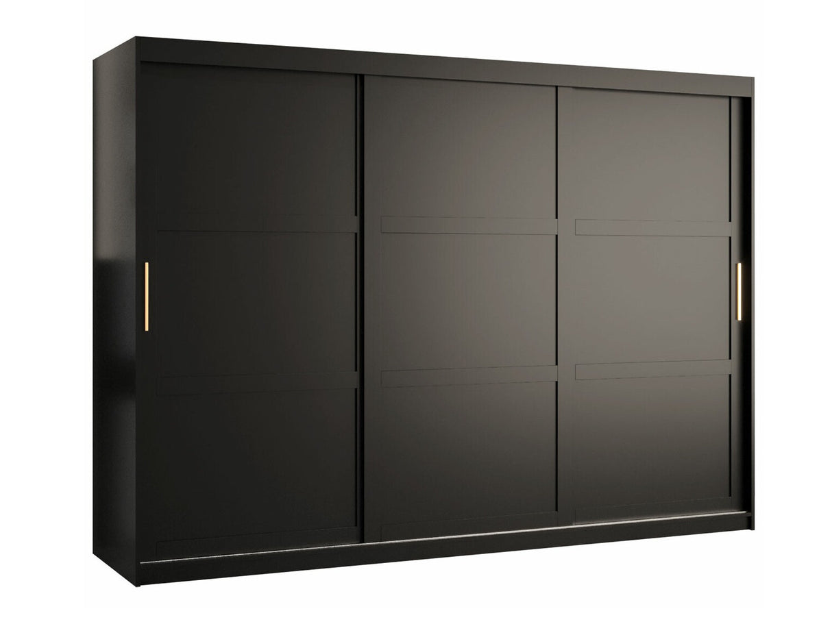 Gardróbszekrény RAMIRO 1 250 (Terospito 1 250), Szín: Fekete