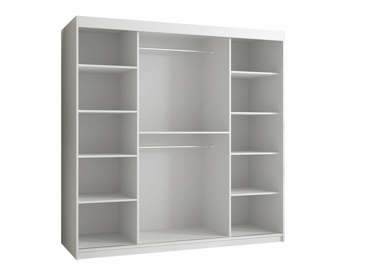 Gardróbszekrény RIFLO SLIM 2 180 (Towiro Slim 2 180), Szín: Fehér