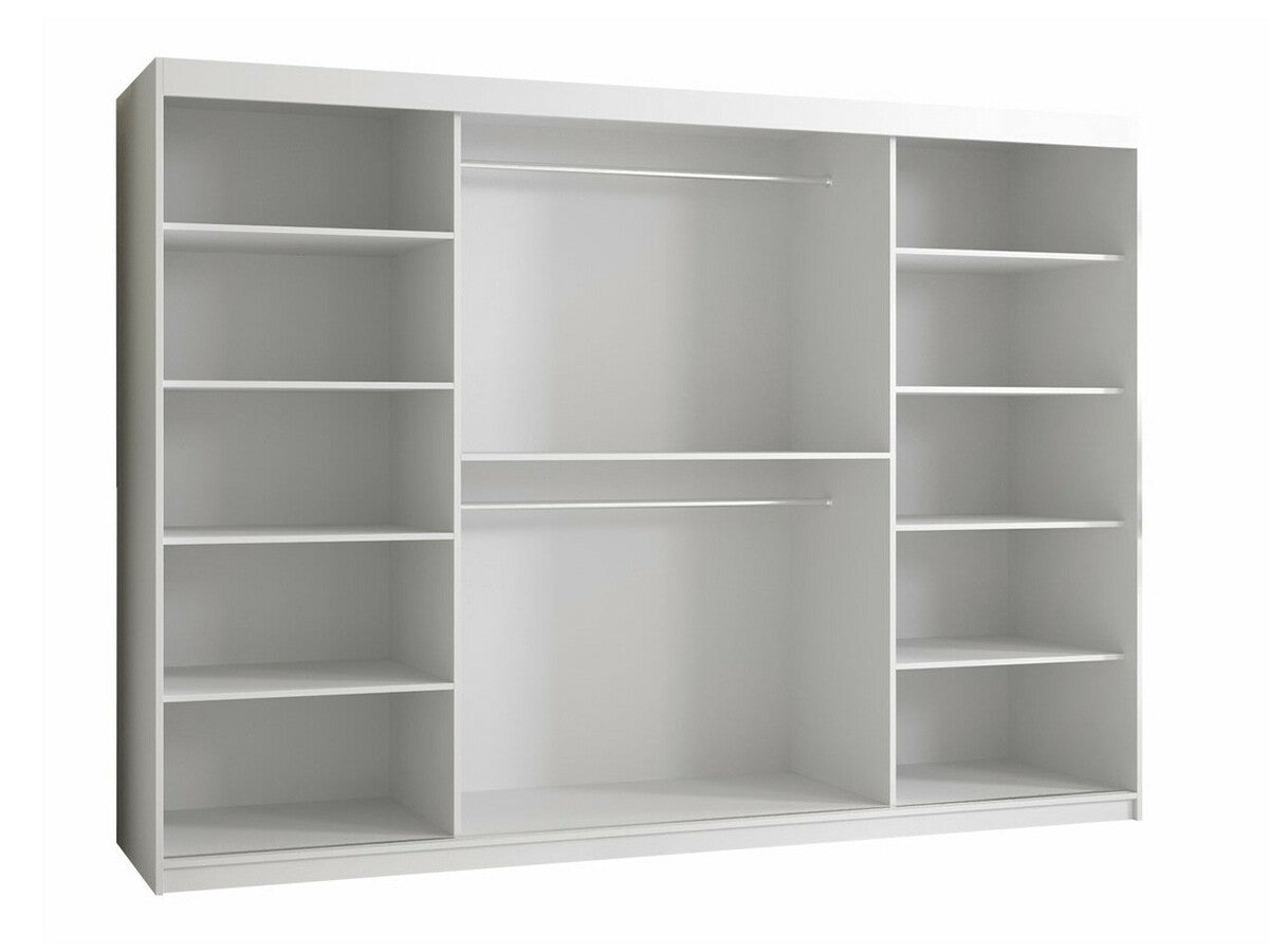 Gardróbszekrény RIFLO SLIM 2 250 (Towiro Slim 2 250), Szín: Fekete