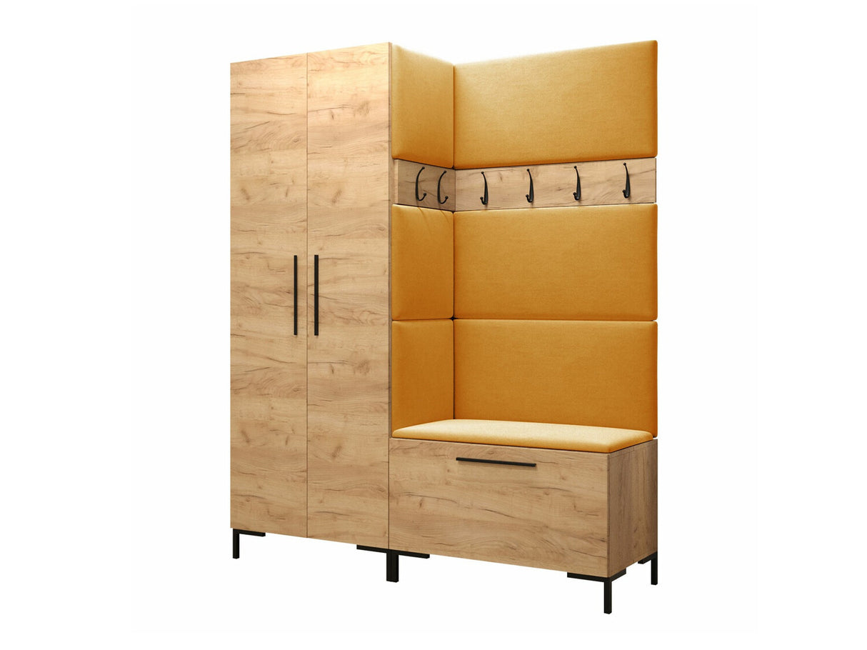 Előszoba garnitúra ZILION I (Frunemfta I), Keret színe: Craft tölgy, Puha falpanel színe: Manila 32