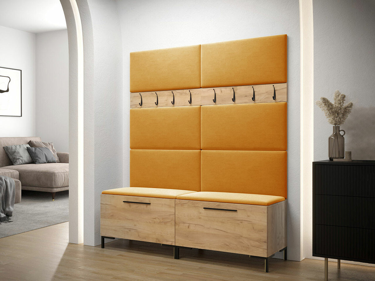 Előszoba garnitúra ZILION II (Frunemfta II), Keret színe: Craft tölgy, Puha falpanel színe: Manila 32