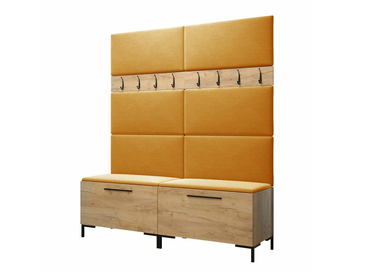 Előszoba garnitúra ZILION II (Frunemfta II), Keret színe: Craft tölgy, Puha falpanel színe: Manila 32