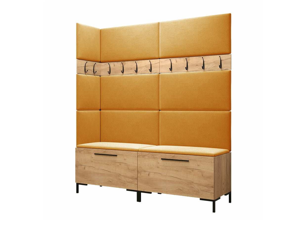 Előszoba garnitúra ZILION V (Frunemfta V), Keret színe: Craft tölgy, Puha falpanel színe: Manila 32