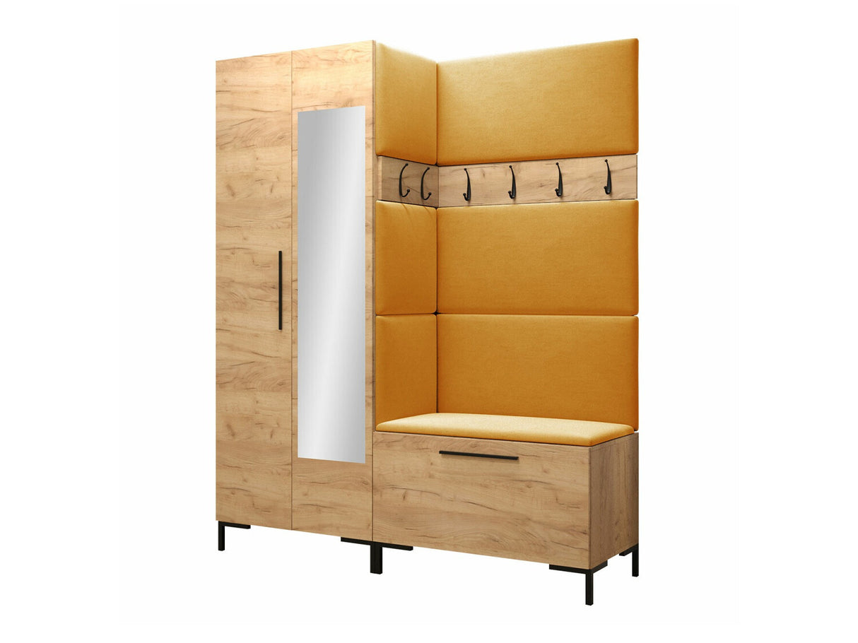 Előszoba garnitúra ZILION IX (Frunemfta IX), Keret színe: Craft tölgy, Puha falpanel színe: Manila 32