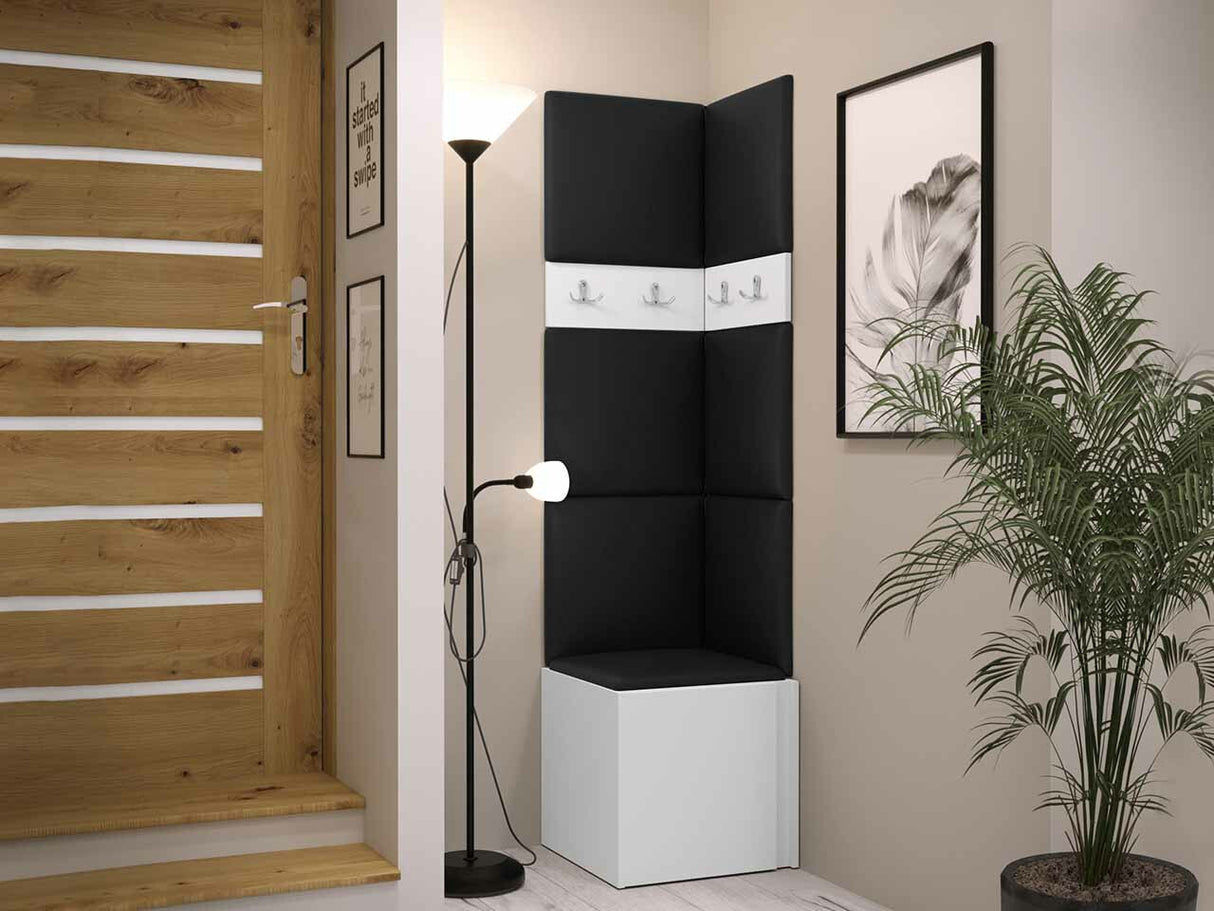 Előszoba garnitúra ORION XXI (Tavasz XXI), Keret színe: Fehér, Puha falpanel színe: Soft 011