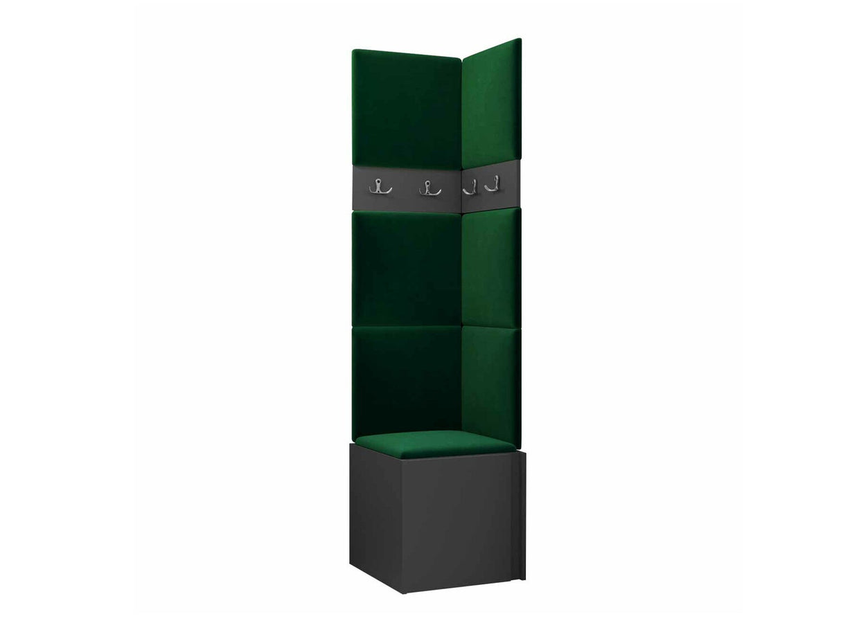 Előszoba garnitúra ORION XXI (Tavasz XXI), Keret színe: Grafit, Puha falpanel színe: Manila 35