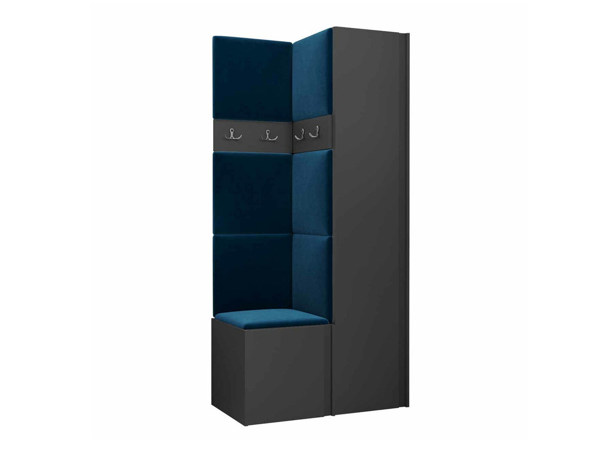 Előszoba garnitúra ORION XXIV (Tavasz XXIV), Keret színe: Grafit, Puha falpanel színe: Manila 26