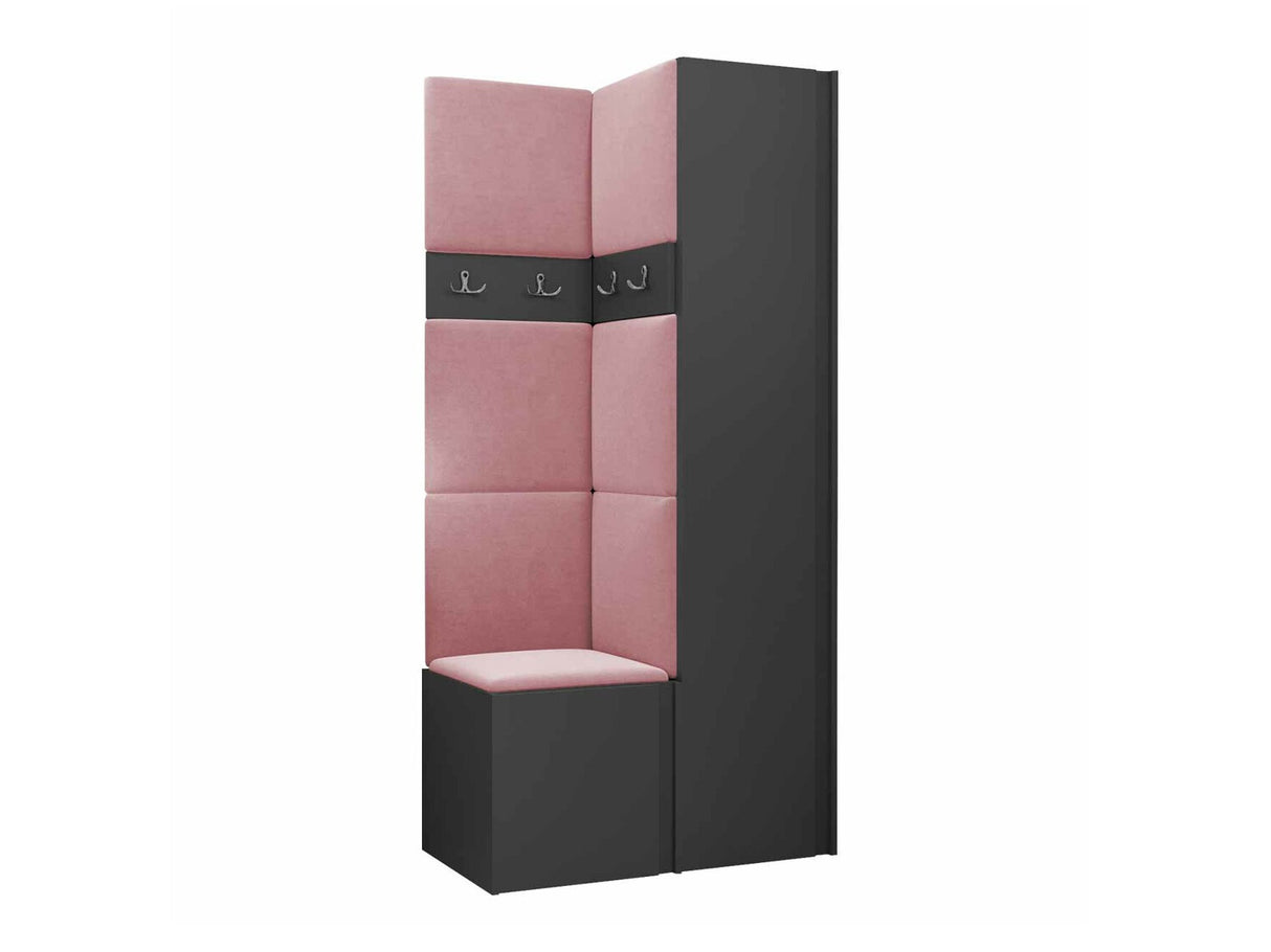 Előszoba garnitúra ORION XXIV (Tavasz XXIV), Keret színe: Grafit, Puha falpanel színe: Manila 09