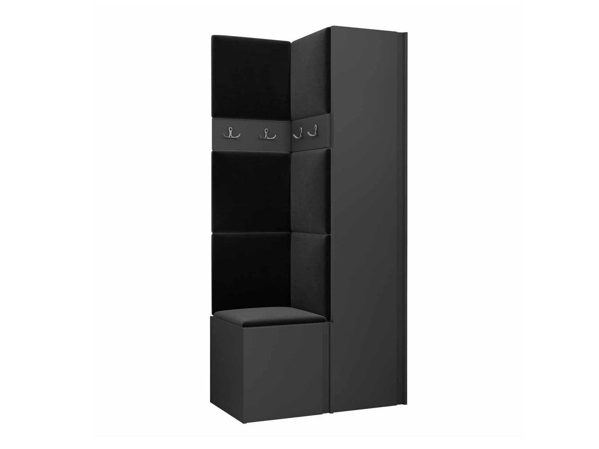 Előszoba garnitúra ORION XXIV (Tavasz XXIV), Keret színe: Grafit, Puha falpanel színe: Manila 18