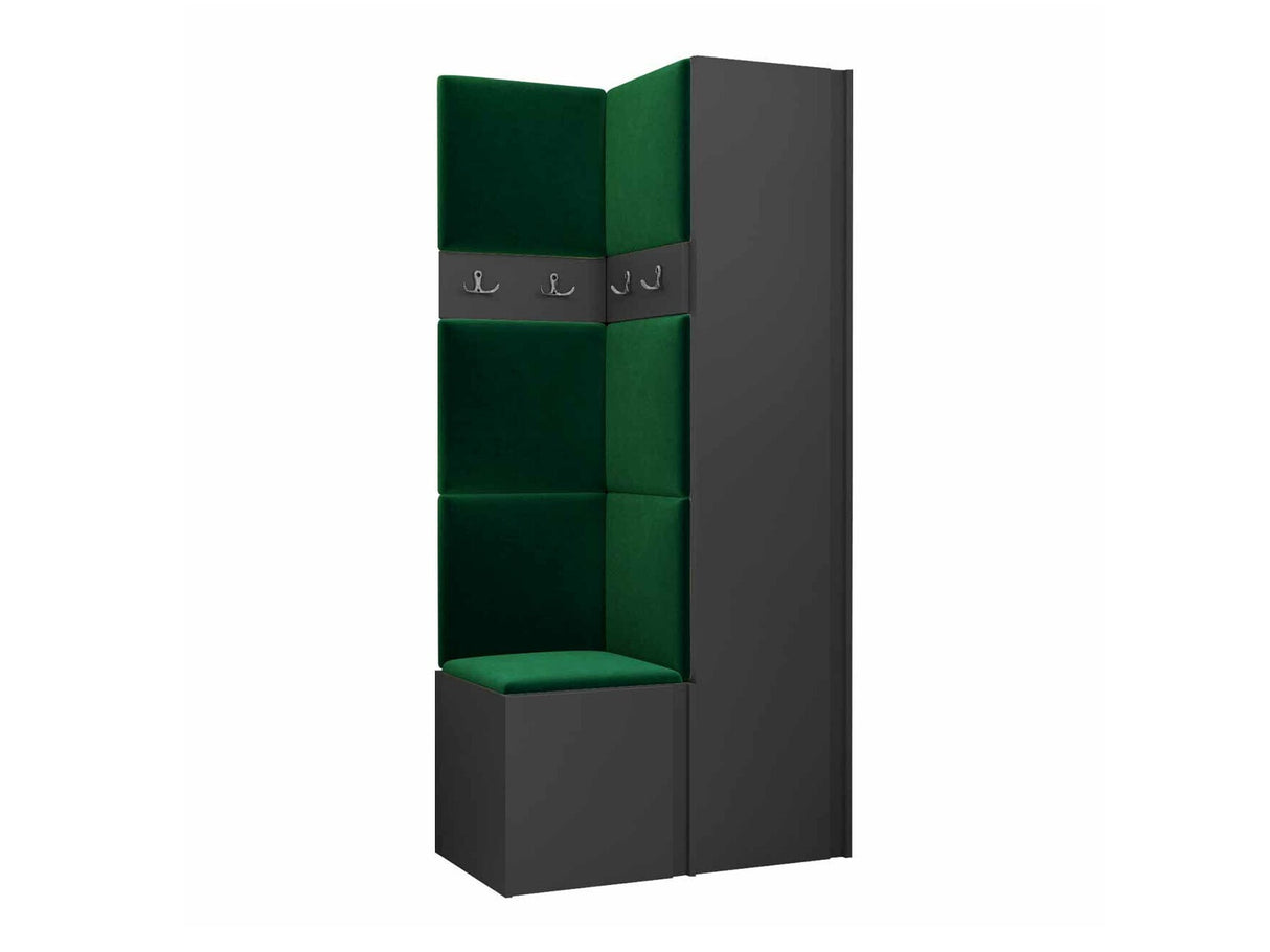 Előszoba garnitúra ORION XXIV (Tavasz XXIV), Keret színe: Grafit, Puha falpanel színe: Manila 35