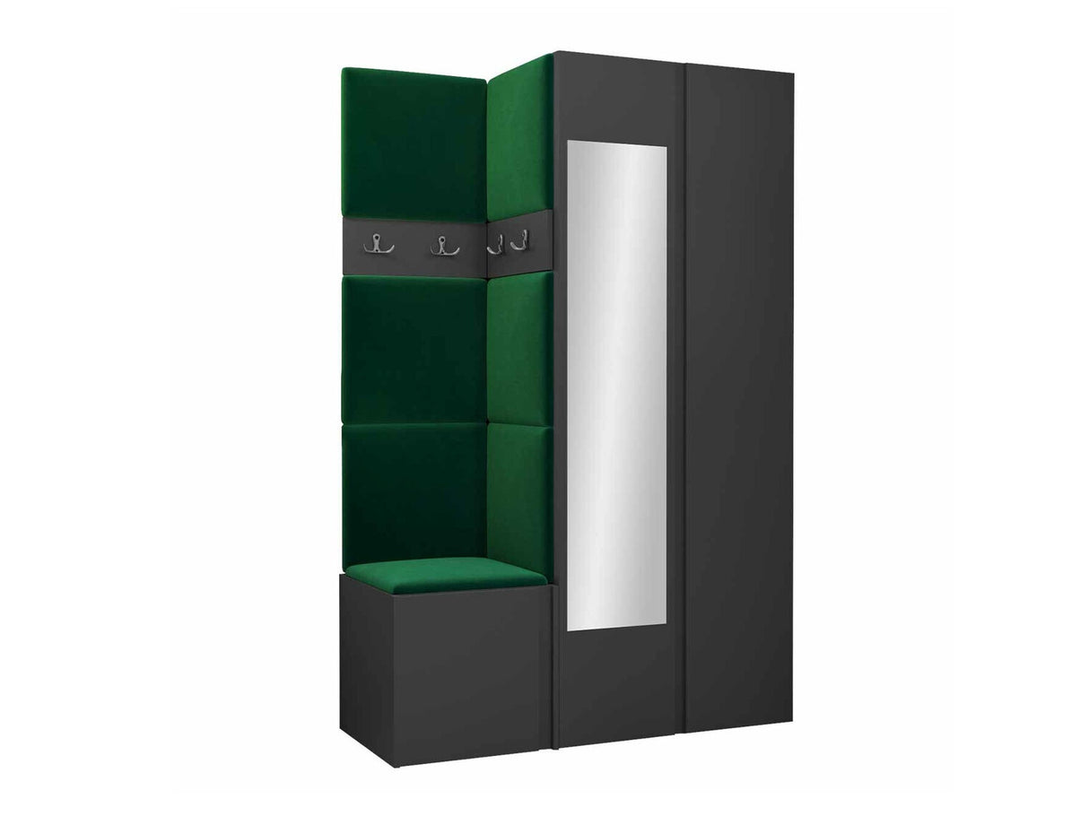 Előszoba garnitúra ORION XXVI (Tavasz XXVI), Keret színe: Grafit, Puha falpanel színe: Manila 35