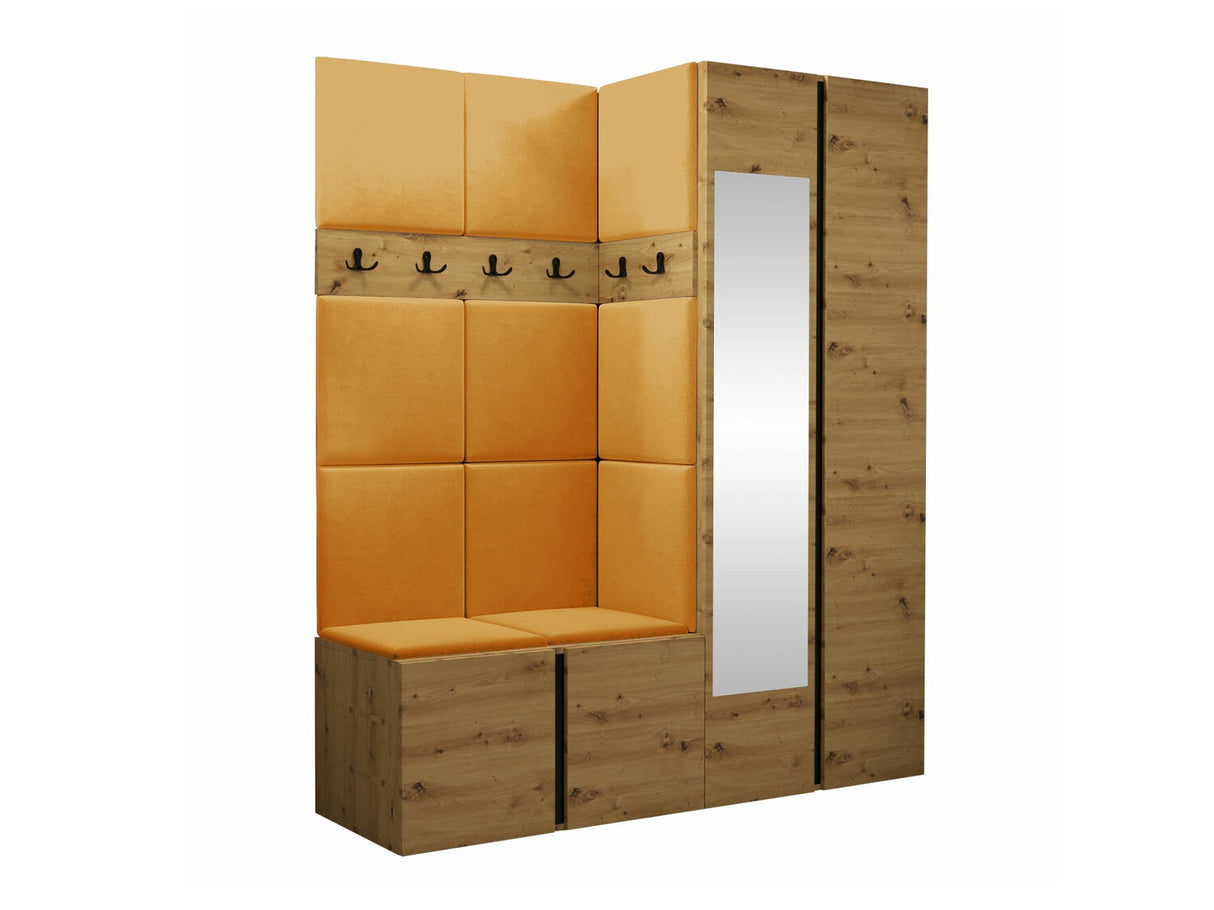 Előszoba garnitúra ORION XII (Tavasz XII), Keret színe: Artisan tölgy, Puha falpanel színe: Manila 32