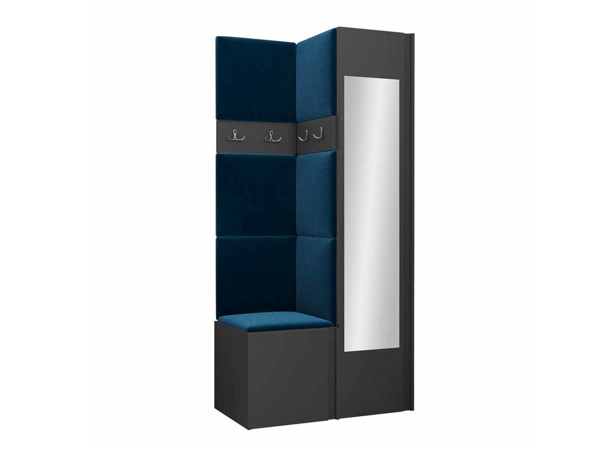 Előszoba garnitúra ORION XXV (Tavasz XXV), Keret színe: Grafit, Puha falpanel színe: Manila 26